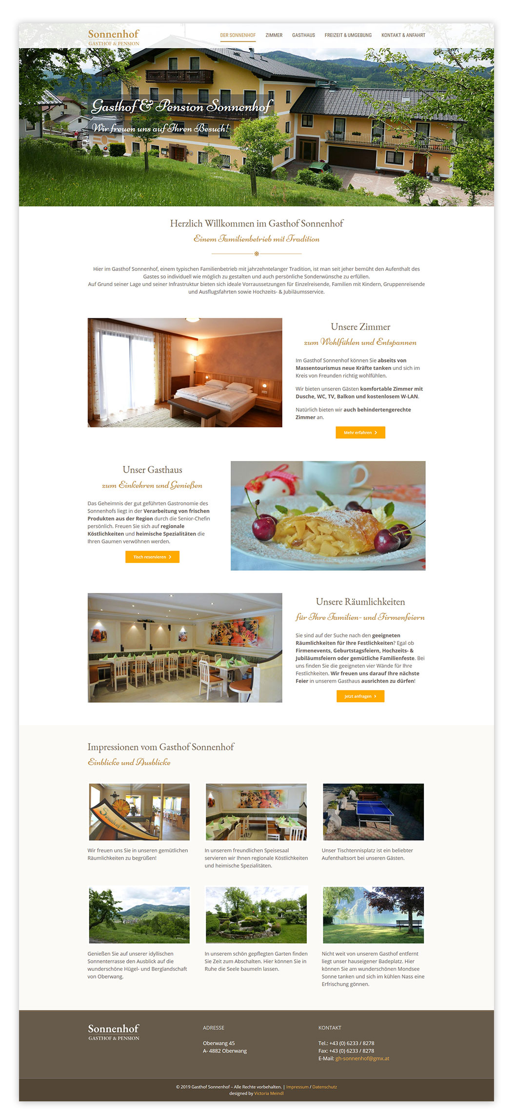 website mockup gasthof sonnenhof