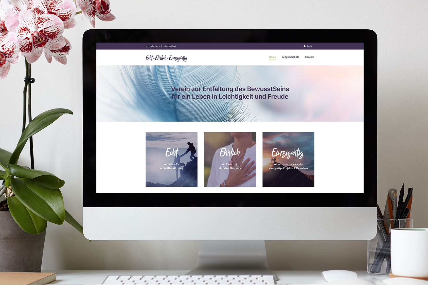 Logo- & Webdesign für Echt.Ehrlich.Einzigartig